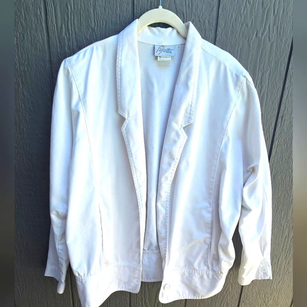 Vintage 80's White Jacket